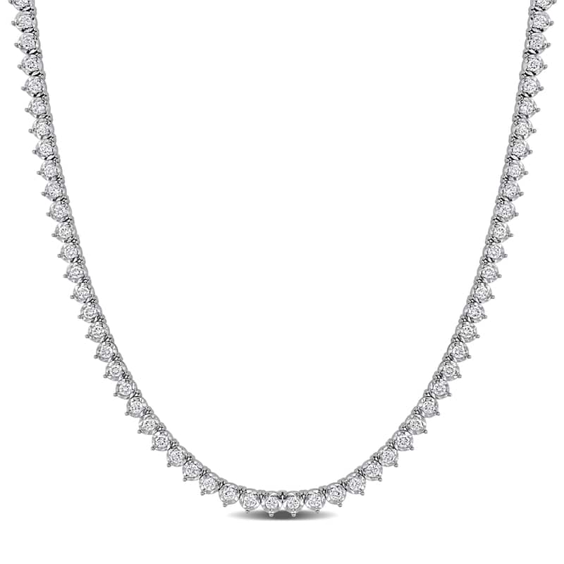Miadora 14k or 18k White Gold Diamond Necklace 4 to 15 3/8ct TDW - 5.92 Carats