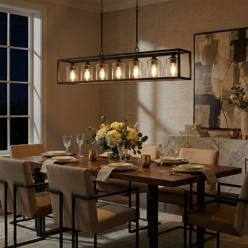 Acroma 7 Lights 48In Modern Kitchen Chandelier - UL