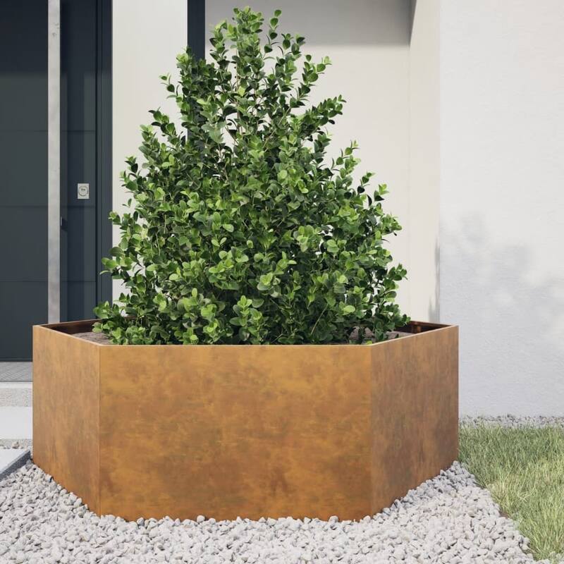vidaXL Garden Planter Rust-brown Weathering Steel