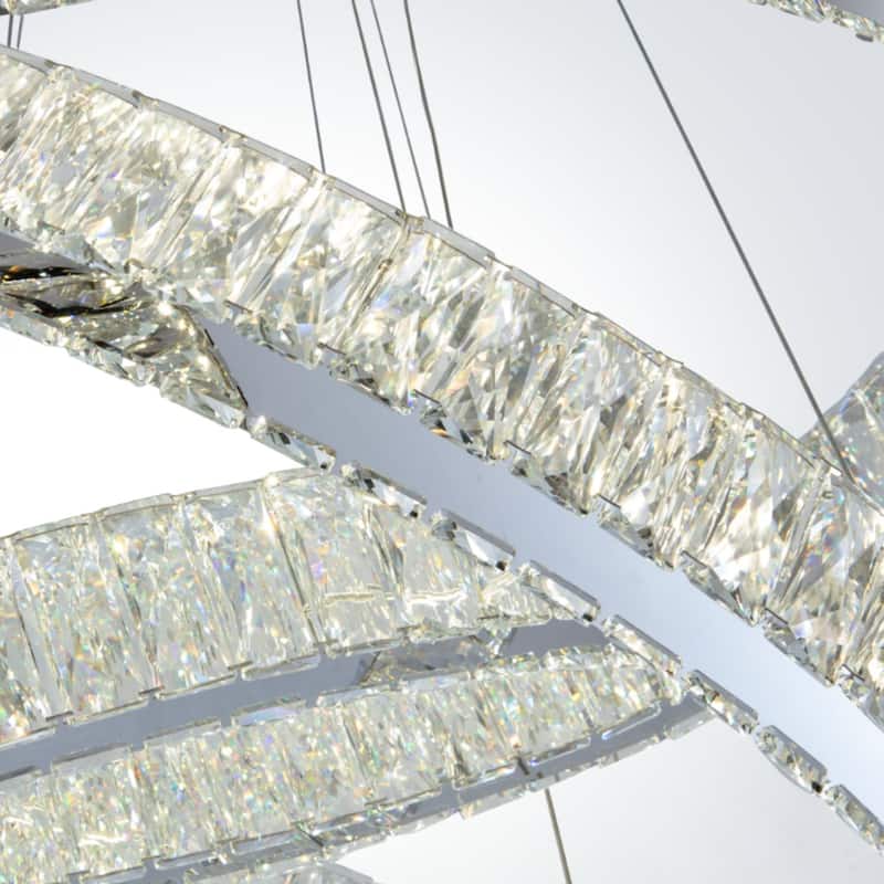 Crystal Elegance Integrated LED Chandelier