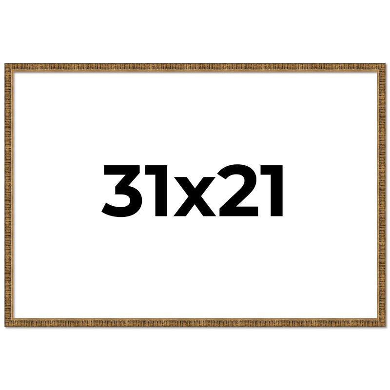 31x21 Frame Gold Picture Frame - Complete Modern Photo Frame Includes