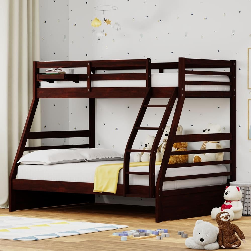 Plana Wood Bunk Bed and Hanging Nightstand