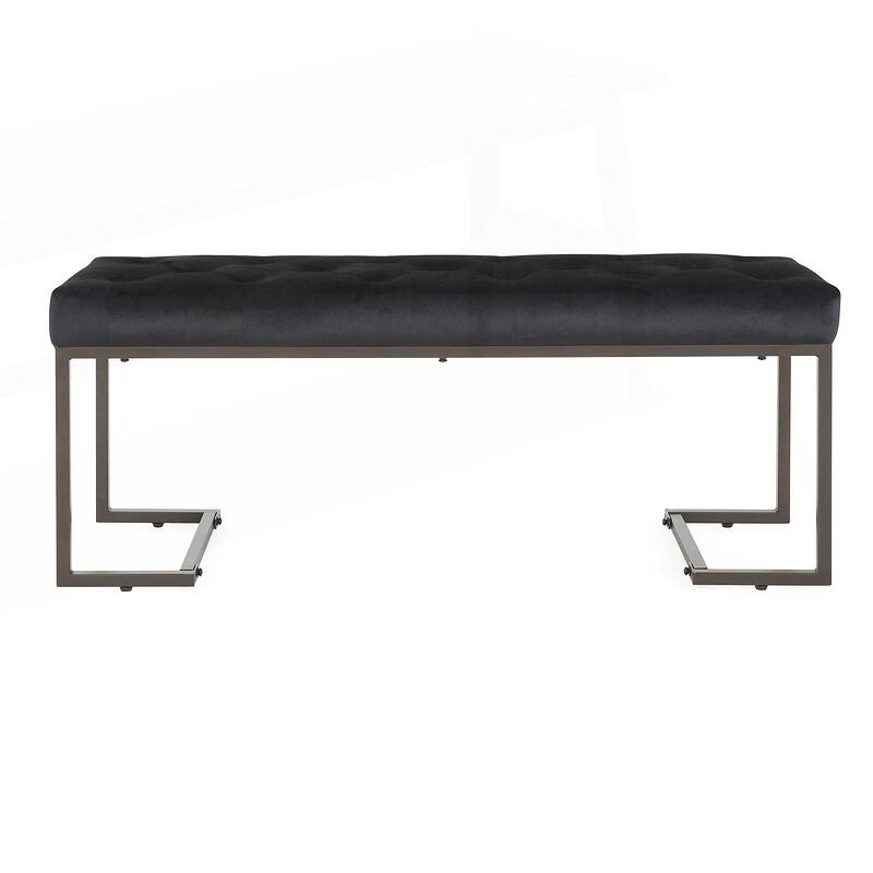 Sophisticated Upholstered Button Tufted Bench for Stylish Interiors