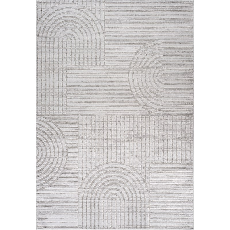 Rug Branch Abstract Modern Geometric Grey Indoor Area Rug