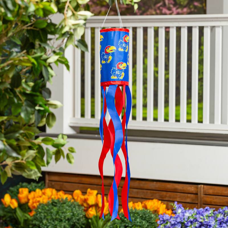 40" NCAA Team Sublimated Fabric Windsock - Kansas