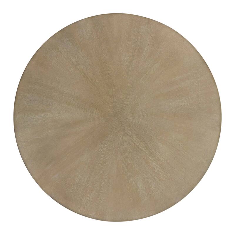 Roomfitters Sadie 36-Inch Round Coffee Table, Starburst Wood Veneer Pattern