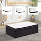 preview thumbnail 7 of 7, Folding Mattress, 3 inch Tri-Fold Memory Foam Mattress Topper for Camping, Foldable Guest Bed, Washable Cover