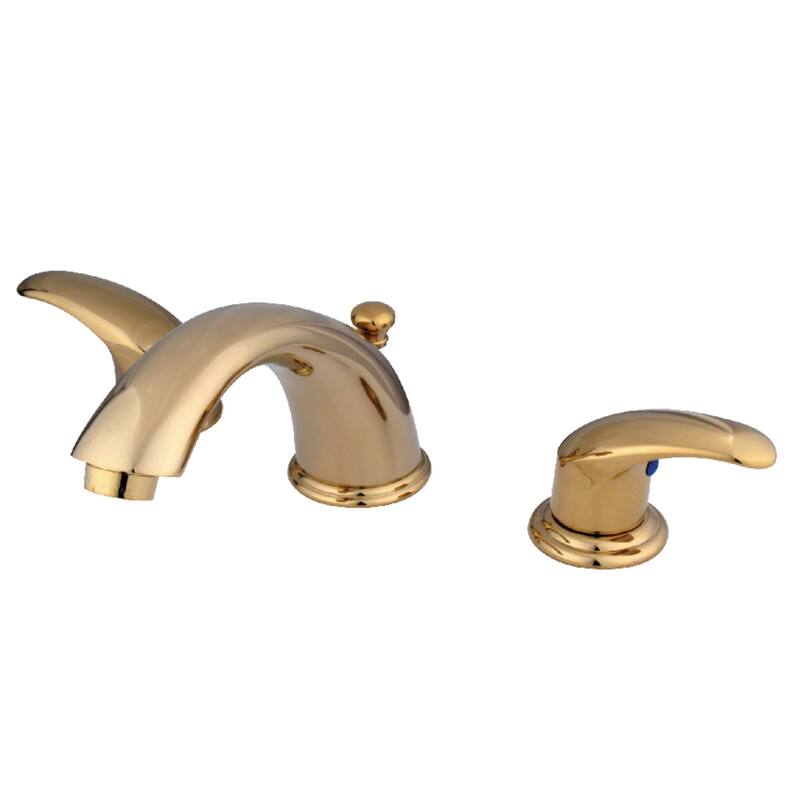 Legacy Deck Mount Widespread Bathroom Faucet - Polished Brass