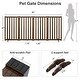 preview thumbnail 13 of 57, Wooden Freestanding Panels Pet Gate