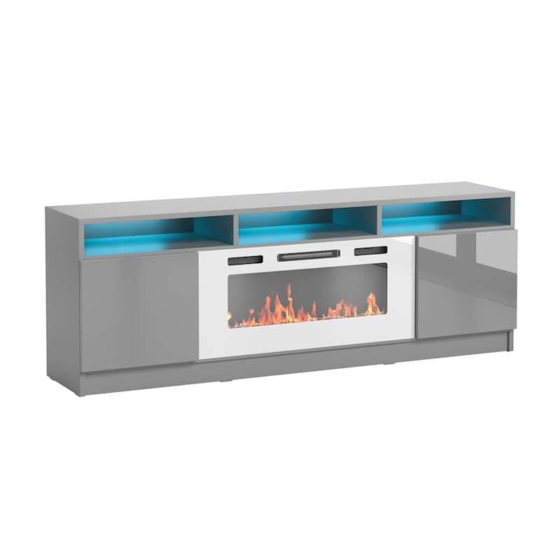 Reno WH05 Electric Fireplace Modern 63" TV Stand