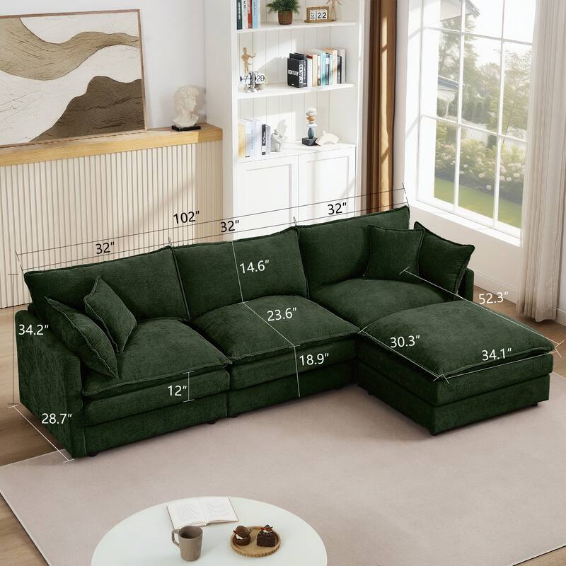 Versatile Modular Sofa for Living Room, Enhancing Comfort and Style