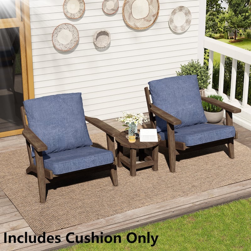 21 W x 22 D in. Deep Seat Outdoor Cushion Set by Crestlive Products - 2-Set - SKY
