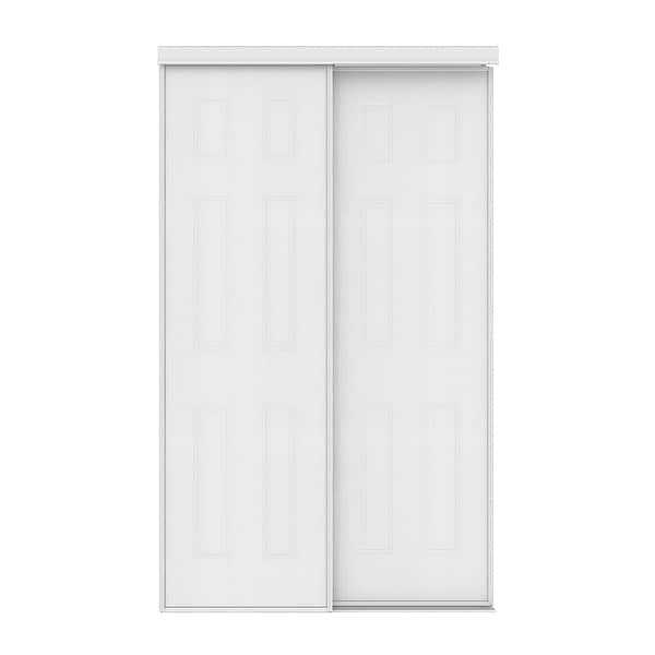 Shop Colonial Elegance Bostonian Masonite Sliding Closet Door White 48x80 5 Overstock 32126405
