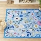 preview thumbnail 55 of 65, Nature Floral Non-Slip Machine Washable Colorful Modern Area Rug