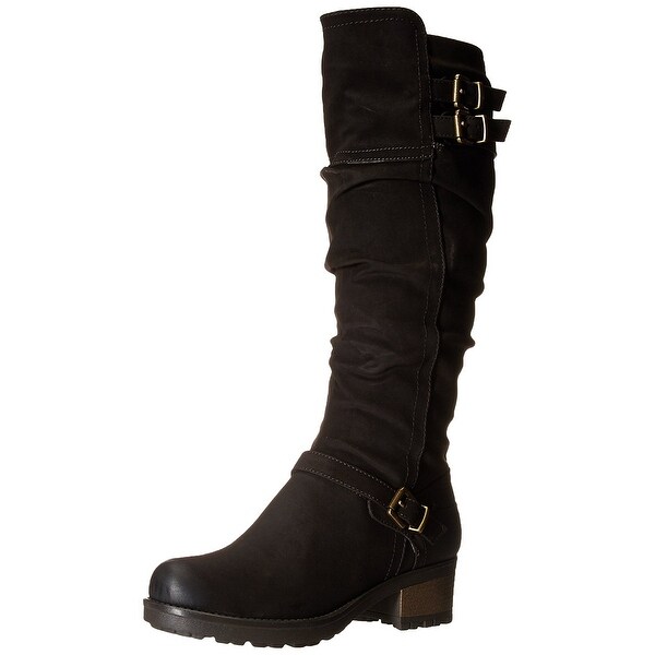 White Mountain Womens Block Closed Toe Knee High Fashion Boots