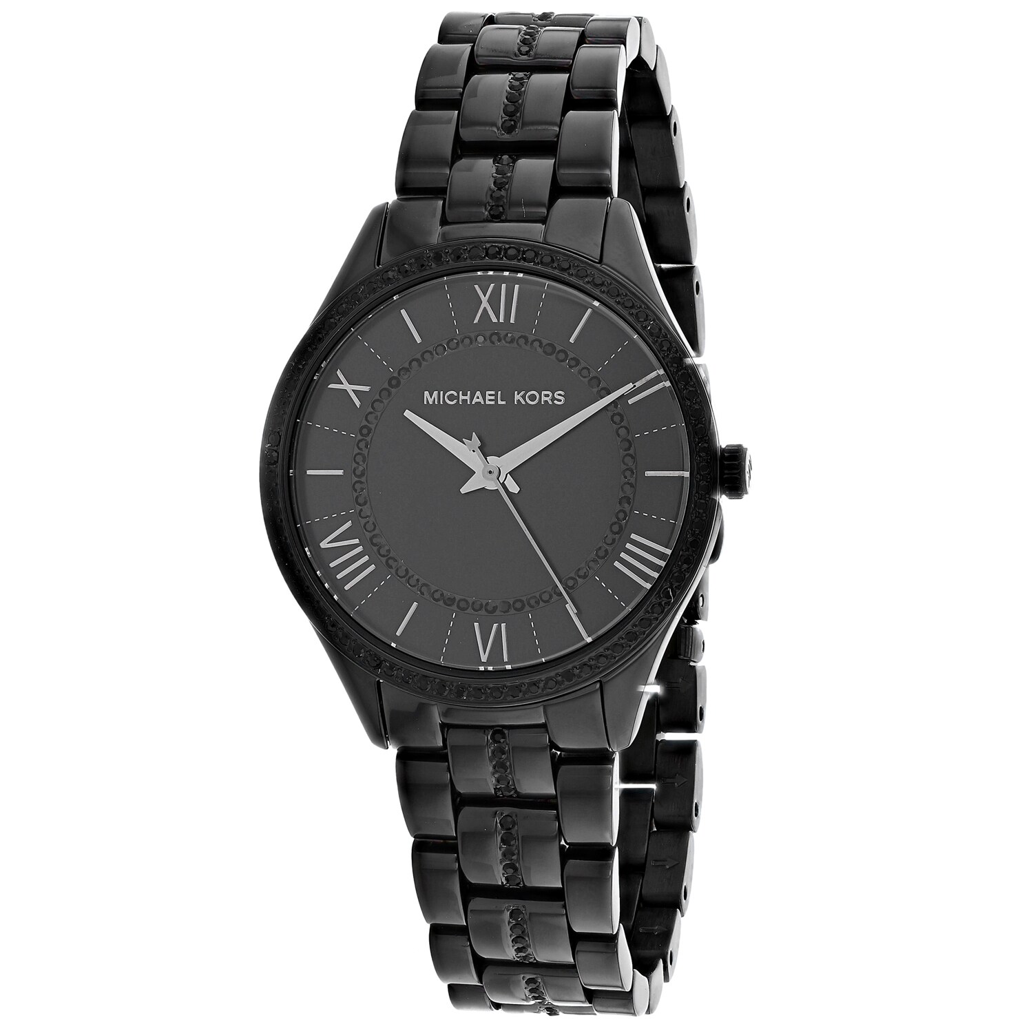 Shop Michael Kors Women S Lauryn Black Dial Watch Mk4337 Overstock 28021529