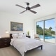 preview thumbnail 5 of 39, 52" Black/ Distressed Brass Smart Dimmable RGB Ceiling Fan with Remote and App Control