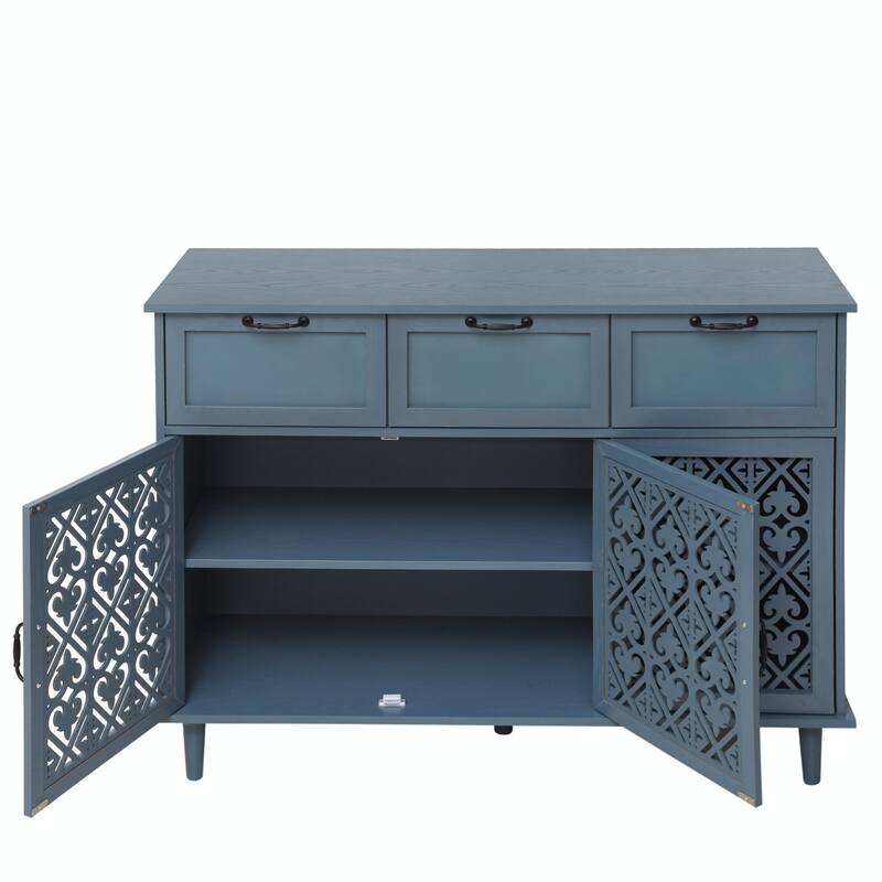 Three-Door Three-Drawer Cabinet