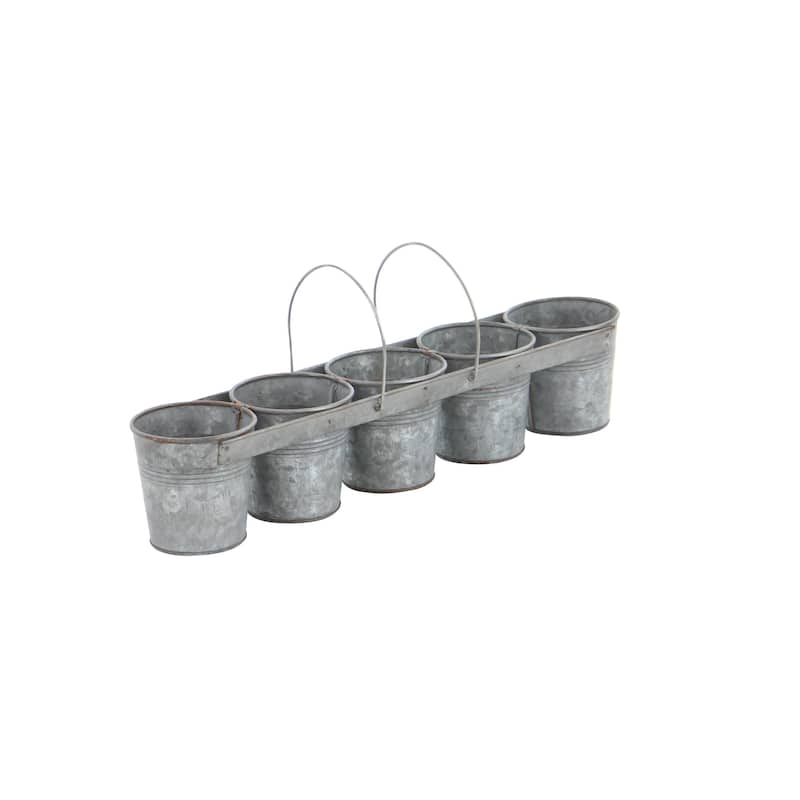 Metal Planter - Gray - Roche River Decor