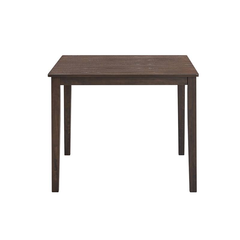 Space-Saving 5-Piece Dining Table Set with Rustic Wooden Table and Comfortable Upholstered Chairs - Ideal for Apartments