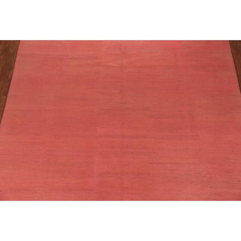 Pink Modern Gabbeh Oriental Area Rug Handmade Bedroom Wool Carpet - 9'10" x 12'8"