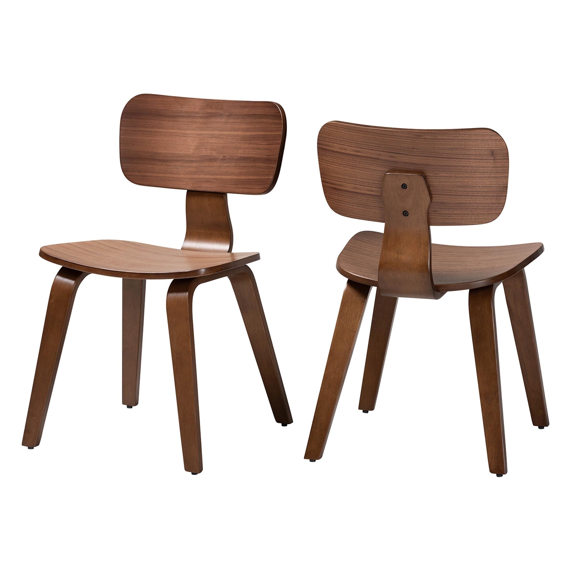 Billie Wood Dining Chair - Bentwood Frame Seating with Contoured