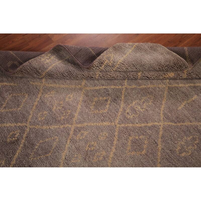 Trellis Moroccan Oriental Area Rug Handmade Wool Carpet - 5'2" x 7'11"