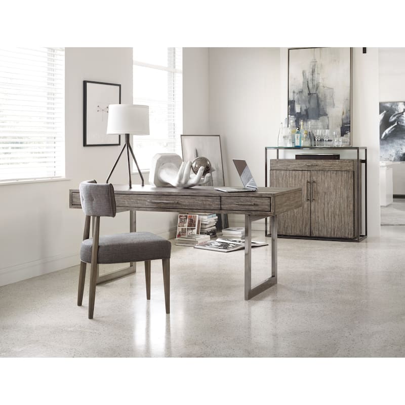 Hooker Furniture Curata 20"W Upholstered Mid-Century Modern Side