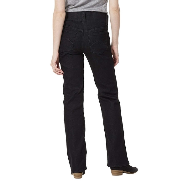 riders by lee indigo women's pull on waist smoother bootcut