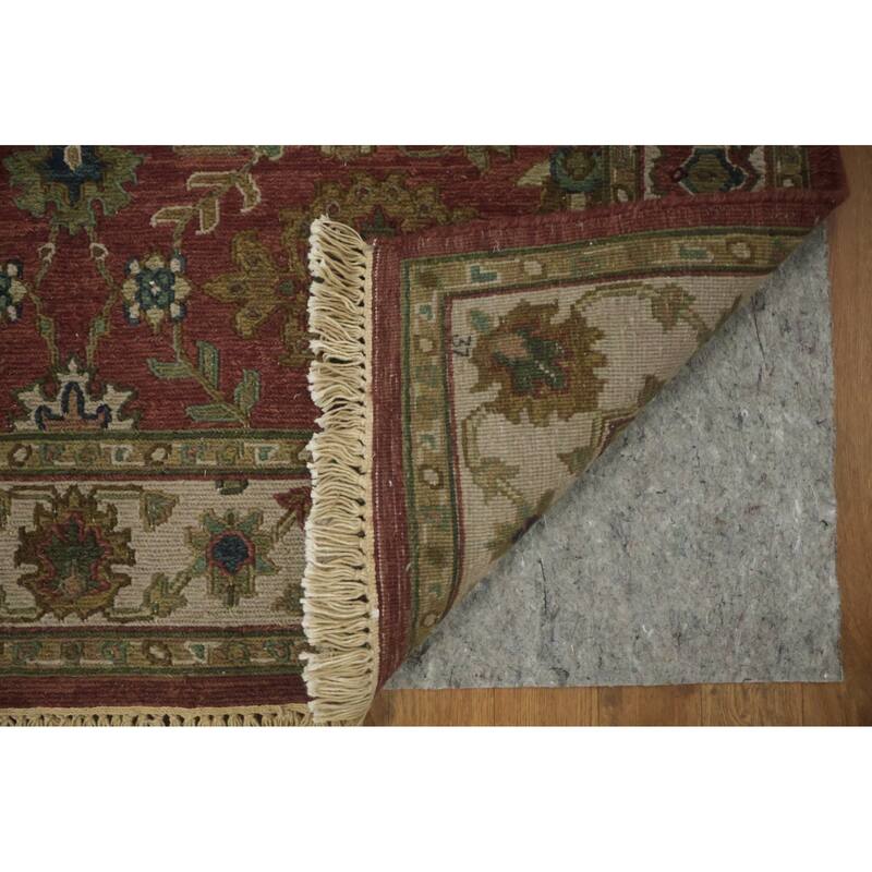 Hand Knotted Oriental 100% Wool Carpet Traditional All-Over Red Sumak Area Rug - 6' 2'' X 4' 0''
