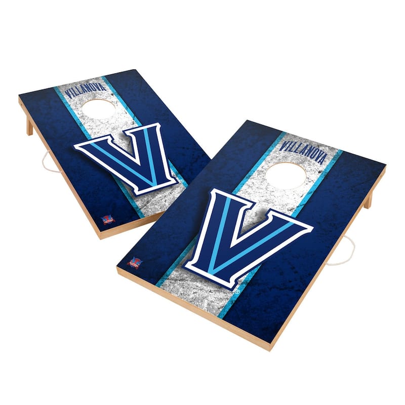 Vintage Villanova University Wildcats 2x4 Tailgate Cornhole Boards - Include Team Logo Bags