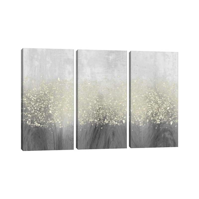 iCanvas "Glitter Swirl II" by Jennifer Goldberger 3-Piece Canvas Wall Art Set