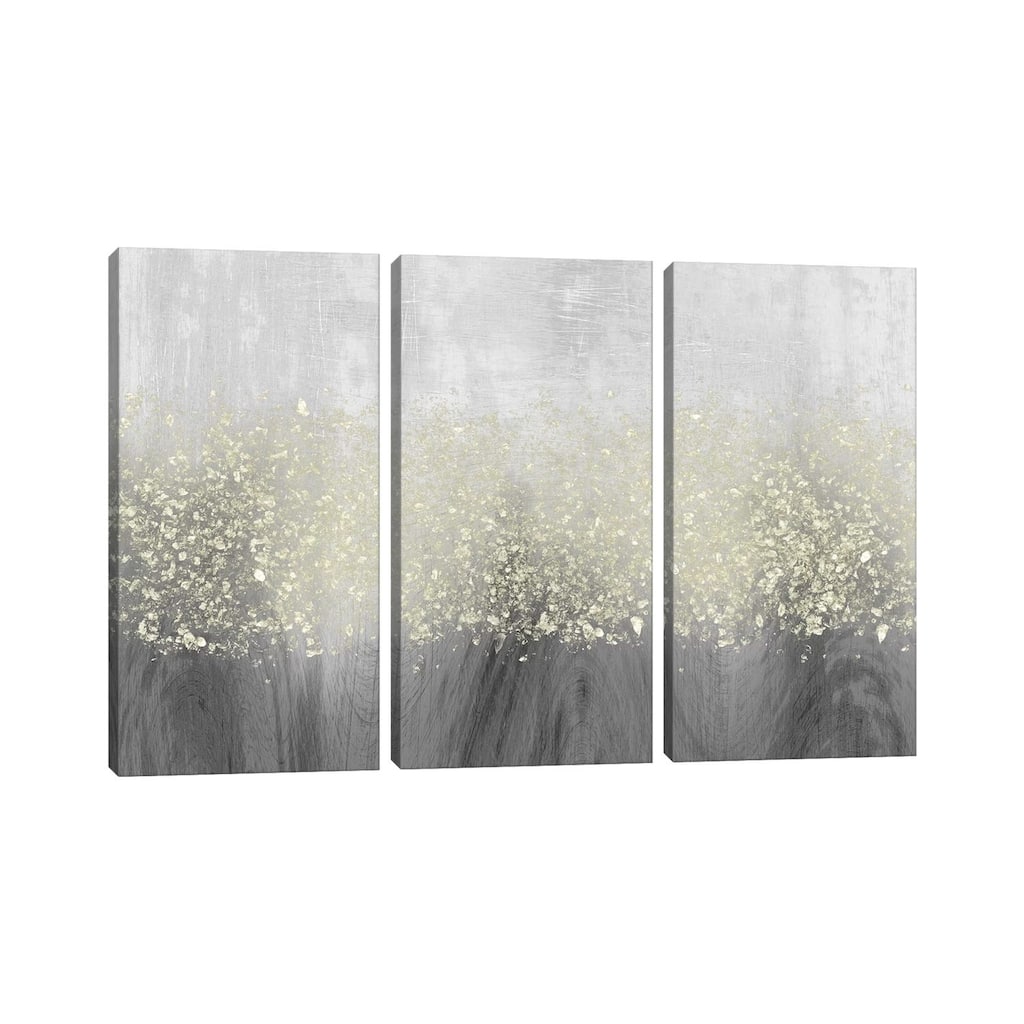 iCanvas "Glitter Swirl II" by Jennifer Goldberger 3-Piece Canvas Wall Art Set