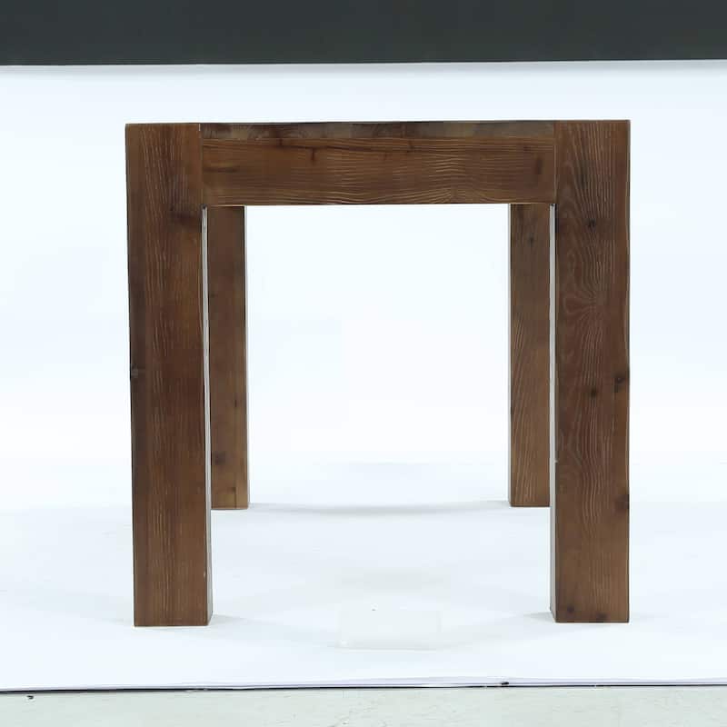 63-Inch Solid Wood Computer Desk, Large Executive Desk for Home Office