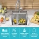 preview thumbnail 19 of 30, Kraus 15 in. Topmount Workstation Stainless Steel Outdoor Kitchen Sink
