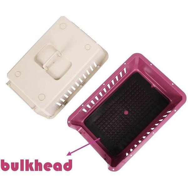 Plastic Cat & Dog Carrier Cage with Chrome Door Portable Pet Box