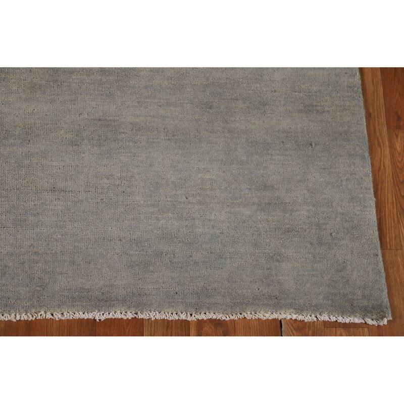 Modern Gabbeh Oriental Rug Hand-Knotted Wool Carpet - 5'1"x 6'6"