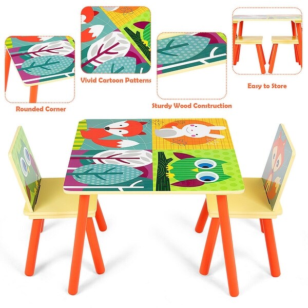 gymax table and chairs