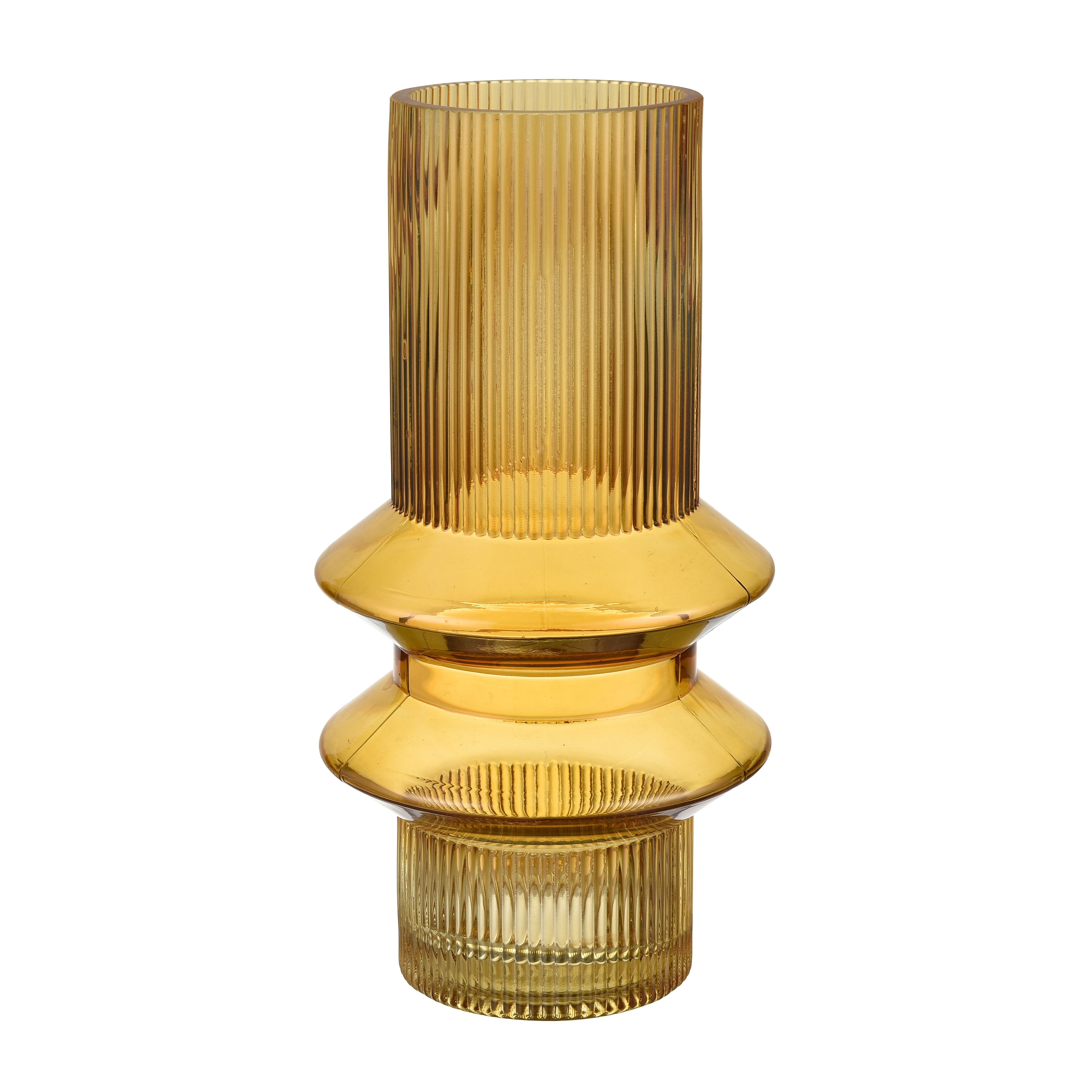 Elk Home Cenon Yellow Finish Glass 6.25 Inch Wide Vase