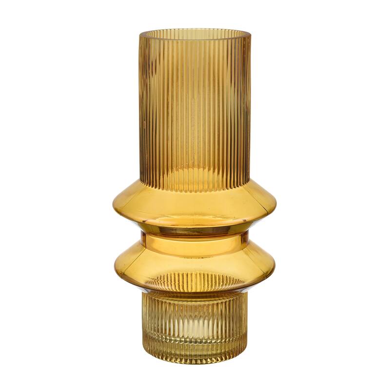 Elk Home Cenon Yellow Finish Glass 6.25 Inch Wide Vase