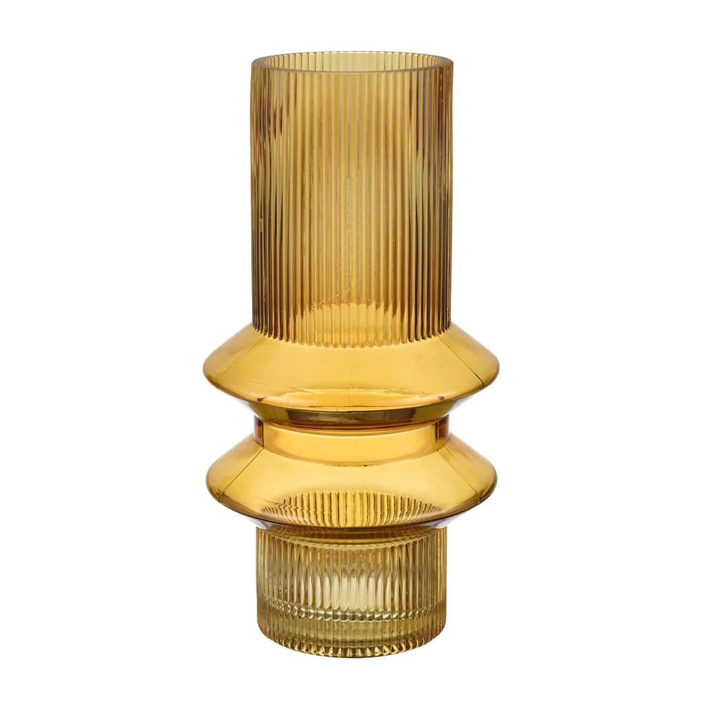 Elk Home Cenon Yellow Finish Glass 6.25 Inch Wide Vase