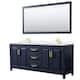 Option Dark Blue / White Quartz Top / Brushed Gold