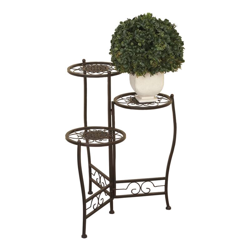 Metal Indoor Outdoor 3 Tier Floral Plantstand