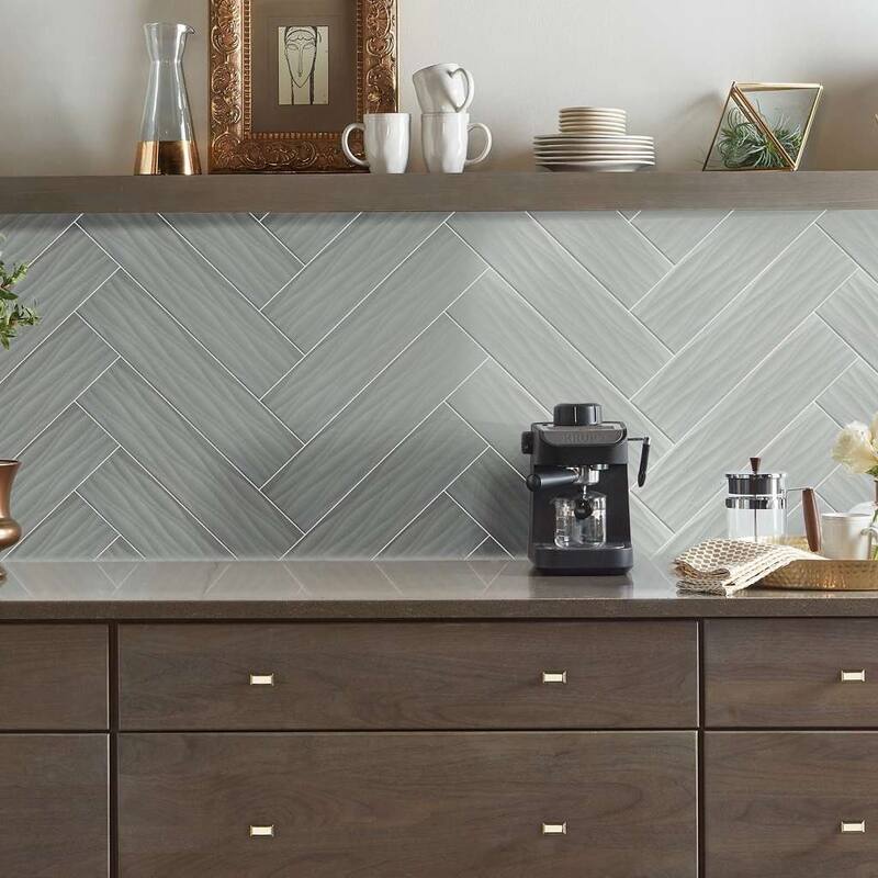 Shaw Lane Ave - 4" x 16" Rectangle Tile - Glossy Porcelain Visual - - Sidewalk