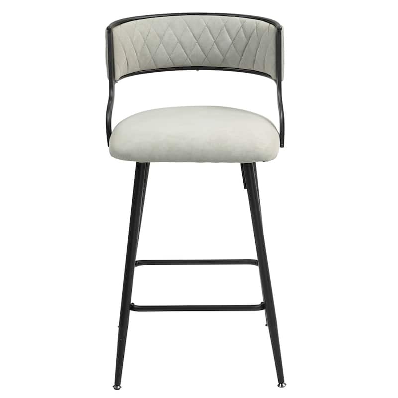 26'' Counter Height Bar Stools PU Cover Kitchen Island Counter Stool