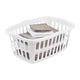 preview thumbnail 6 of 6, Sterilite 1.5 Bushel Rectangular Plastic Laundry Basket Bins, White, 12 Pack - 24 x 17.38 x 10.38 inches