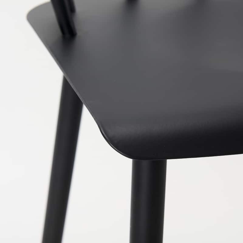 Colin Black Metal Counter Stool - 21.2"W x 21.2"D x 38.1"H
