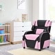 preview thumbnail 24 of 47, Gymax Gaming Recliner Sofa PU Leather Armchair for Kids Youth w/