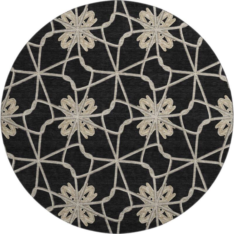 Premium Washable Super Soft Contemporary Tangle Mayfield Rug