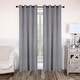 preview thumbnail 35 of 129, Superior Solid Machine Washable Room Darkening Grommet Curtains, Set of 2 52" x 72" - Silver